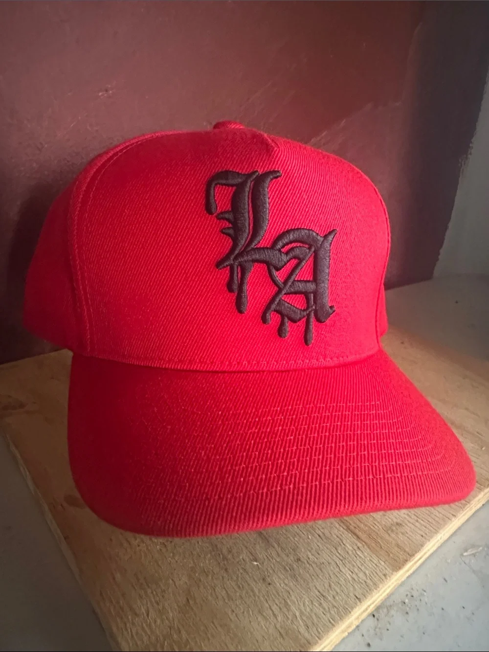 Red Drip LA Los Ángeles sports snapback hat cap Gangster Gothic letters new